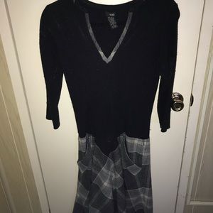 Viola wool 3/4 sleeve dress